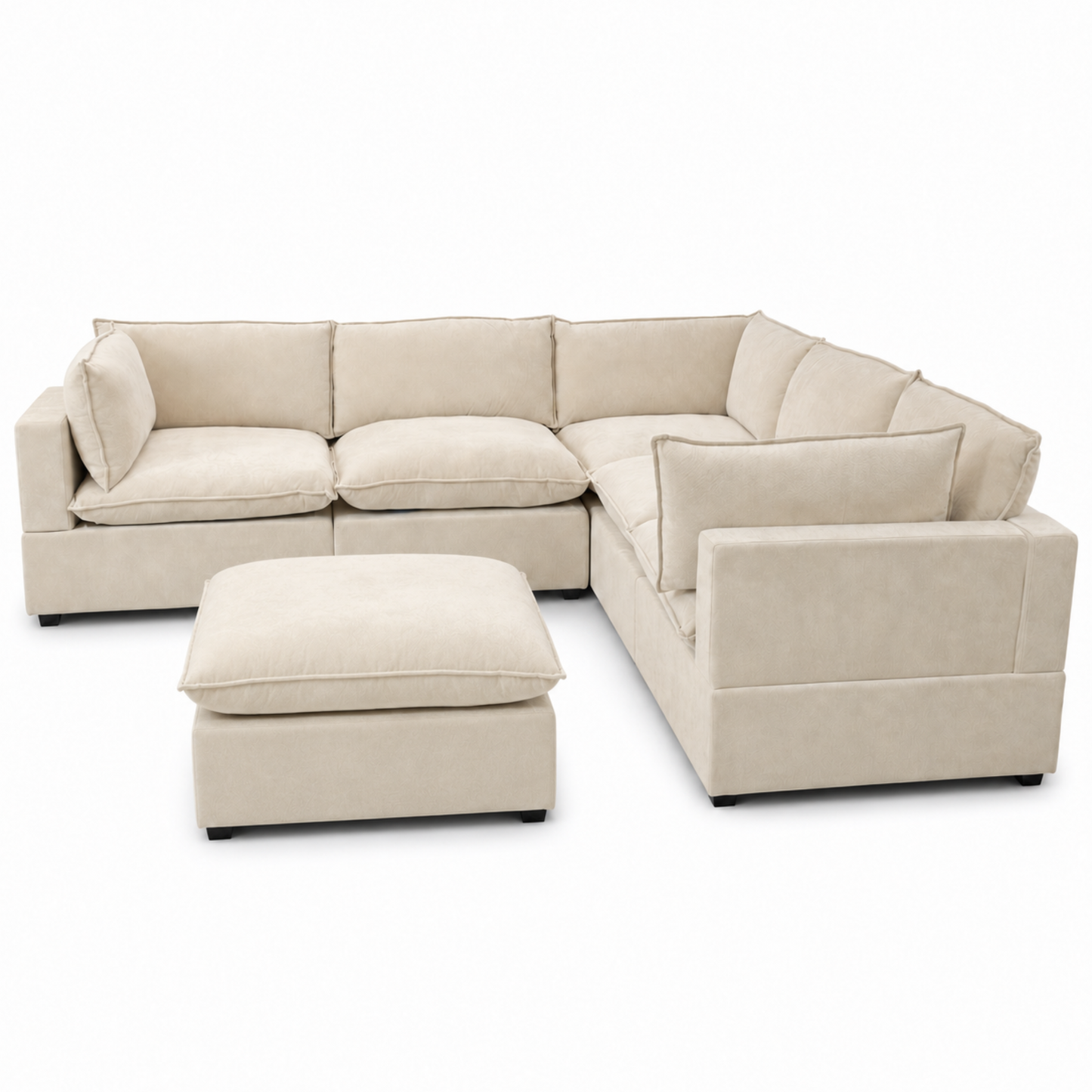 Luna 5 Piece + Ottoman Sectional