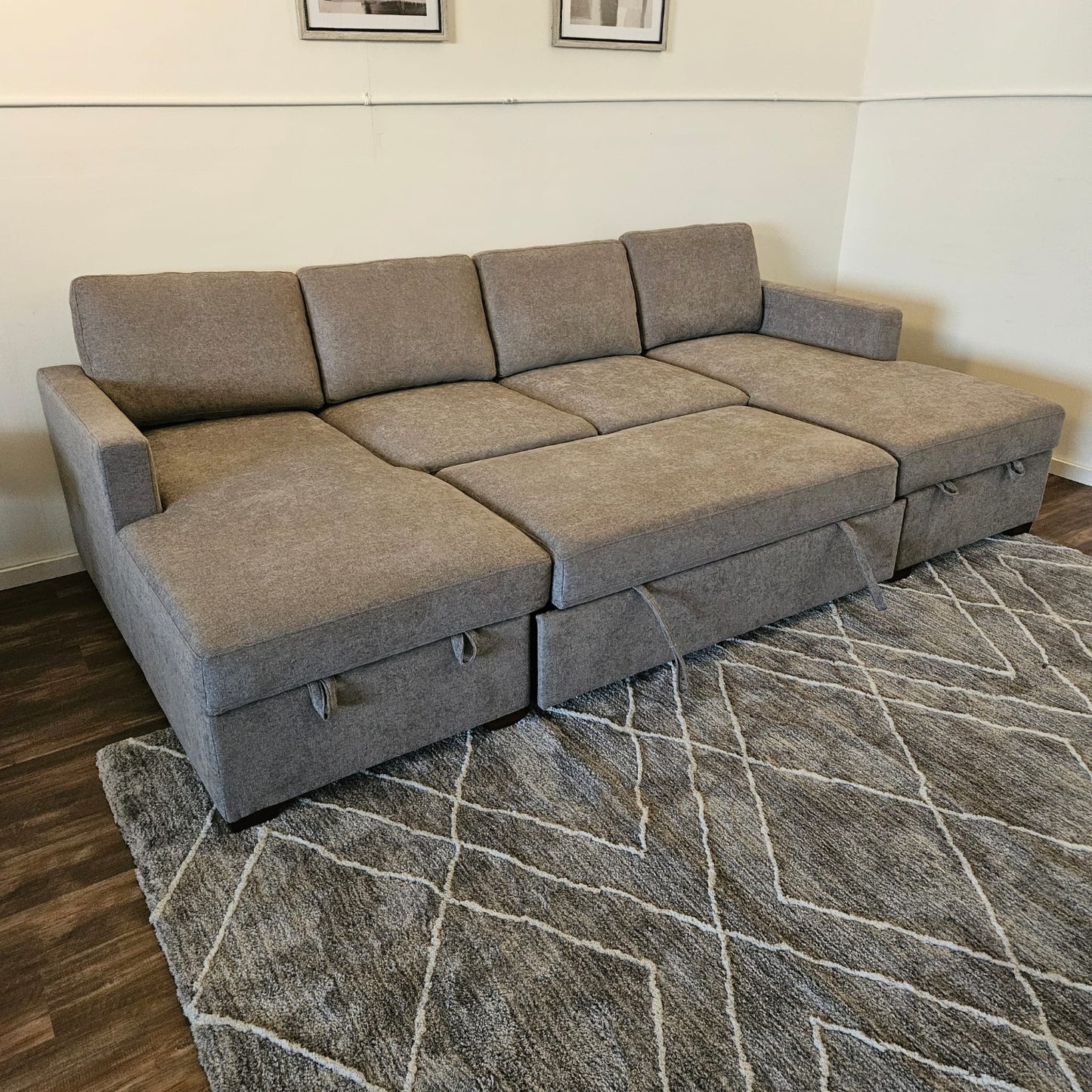 Convertible Sectional Storage Couch Sleeper - Free Delivery