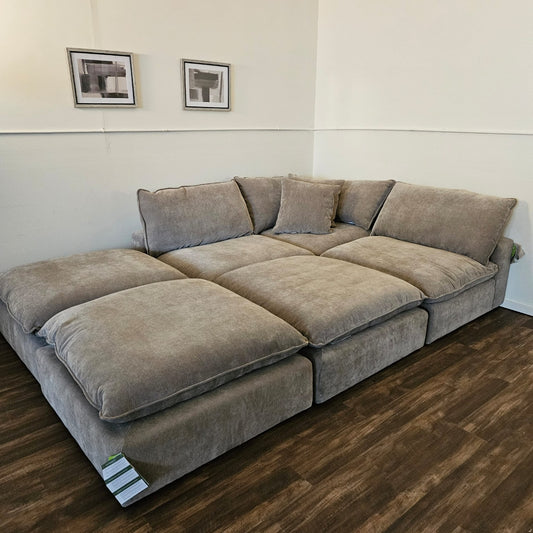 Modular Sectional 6 Piece Big Couch - Free Delivery