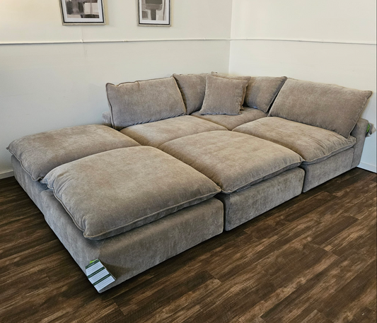 Modular Sectional Couch Gray - Free Delivery