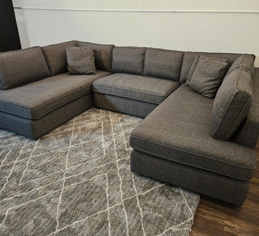 U Shape Sectional Couch with Bumper - Free Delivery