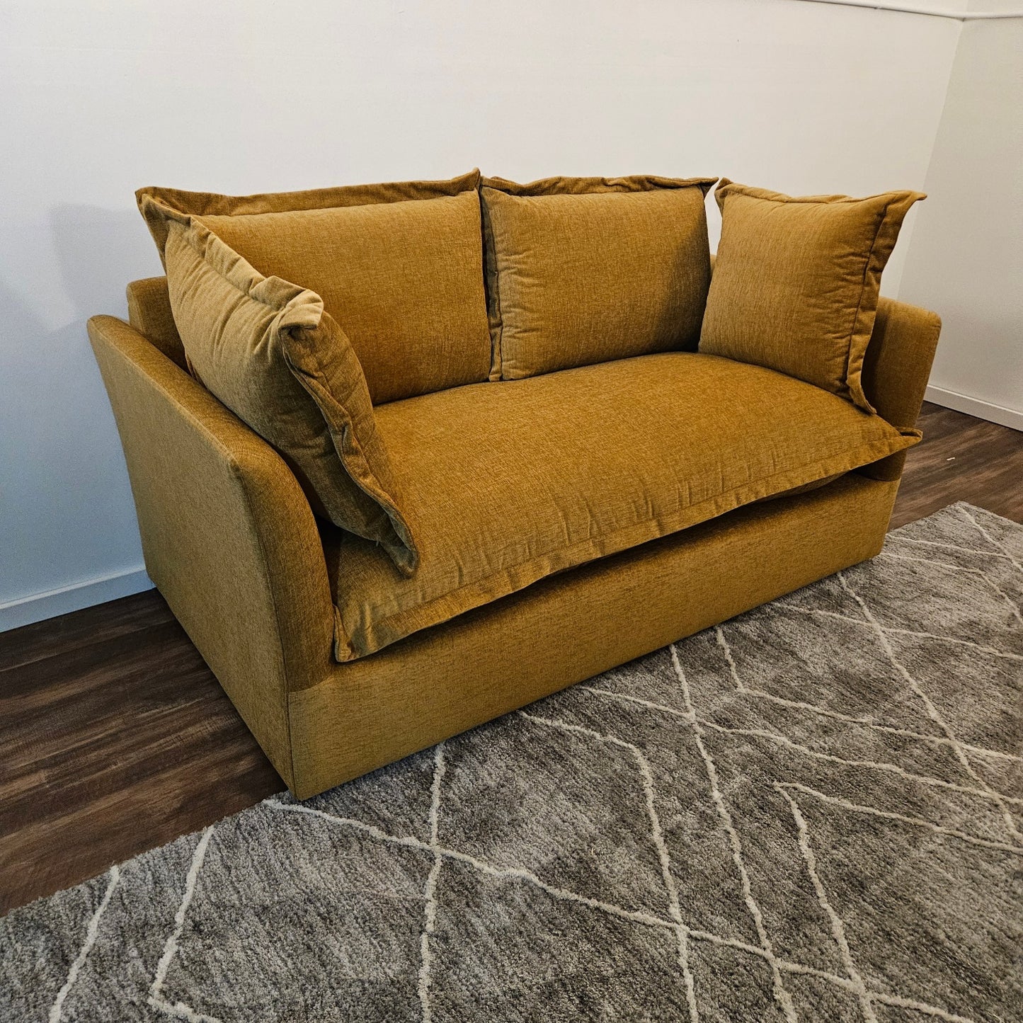 Golden 2 Seat Sofa Couch Interior Define - Free Delivery