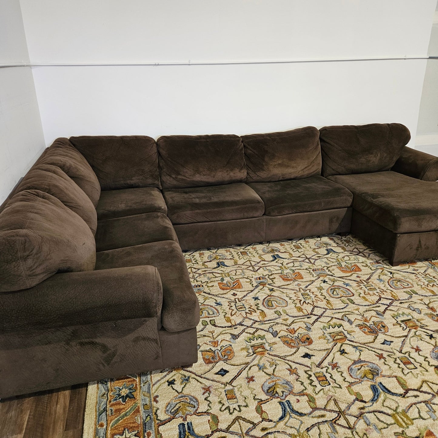 Ashleys Big Sectional Couch and Chaise - FREE DELIVERY