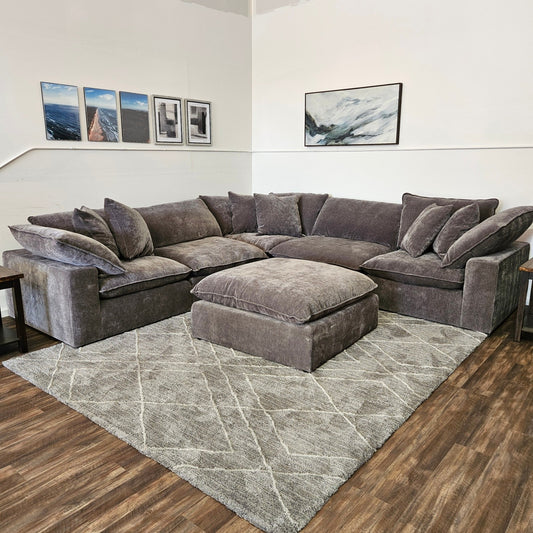 Sereen Cloud Sectional Dark Gray - FREE DELIVERY