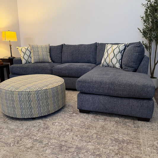 L Shape Couch with Bumper Chaise