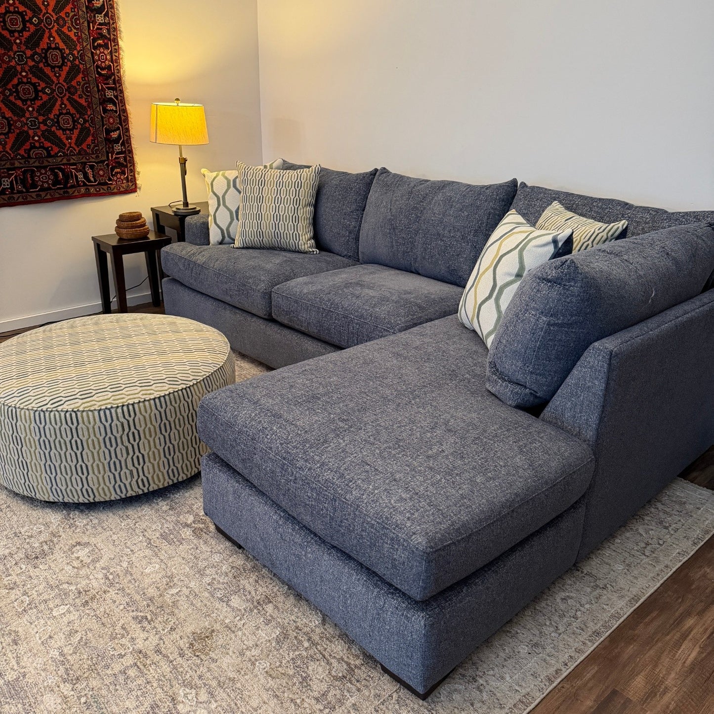 L Shape Couch with Bumper Chaise