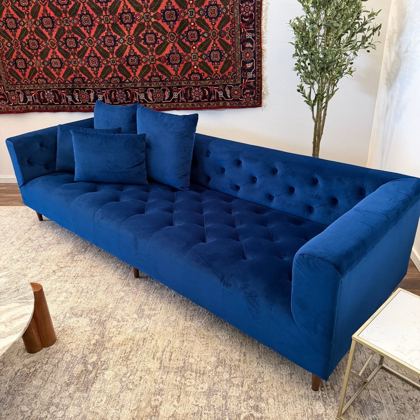 Cobalt Chesterfield Interior Define - Delivery Available