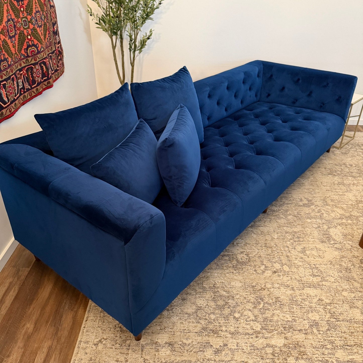 Cobalt Chesterfield Interior Define - Delivery Available
