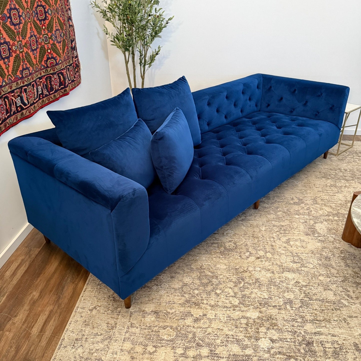 Cobalt Chesterfield Interior Define - Delivery Available
