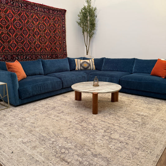 Interior Define James Sectional in Velvet