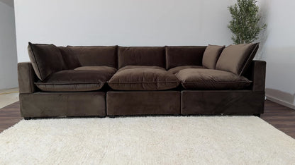 CHOCOLATE BROWN PERFORMANCE VELVET