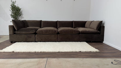 CHOCOLATE BROWN PERFORMANCE VELVET