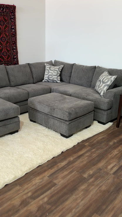 Harbor U Shape Sectional Charcoal