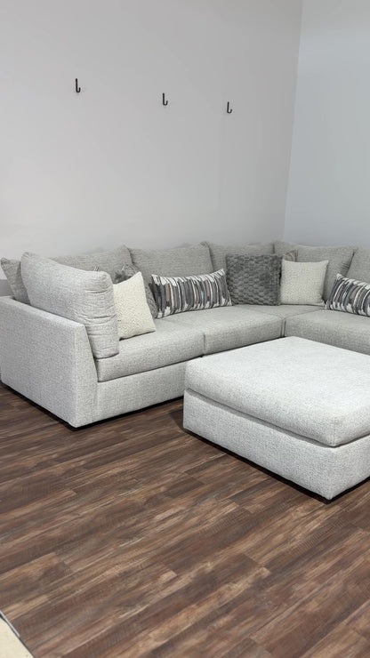 Mckenzie L Sectional + Ottoman