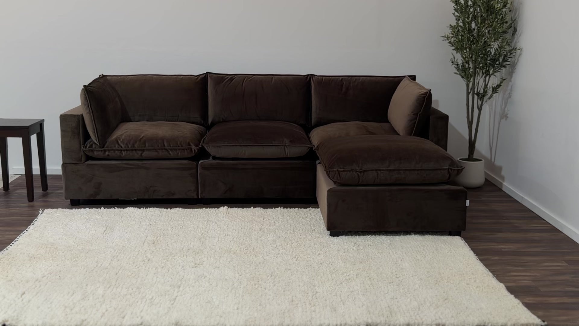 CHOCOLATE BROWN PERFORMANCE VELVET