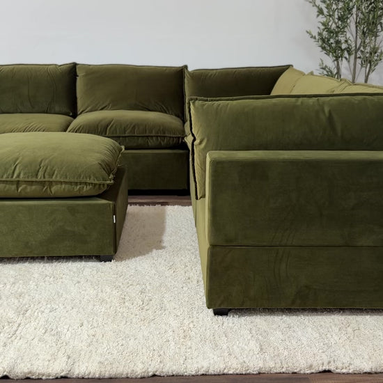 Color:SAGE GREEN PERFORMANCE VELVET