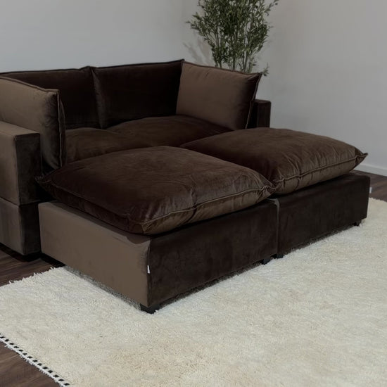 CHOCOLATE BROWN PERFORMANCE VELVET