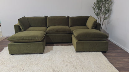 Color:SAGE GREEN PERFORMANCE VELVET